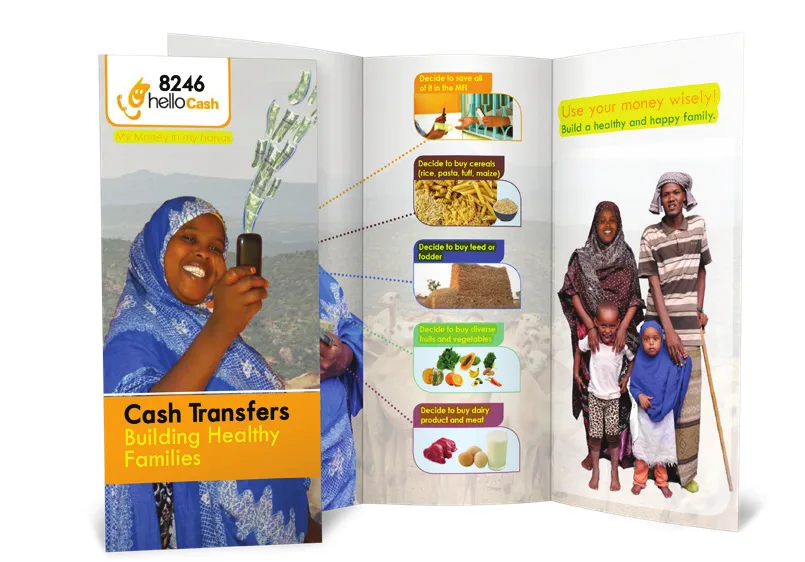 Folded brochure